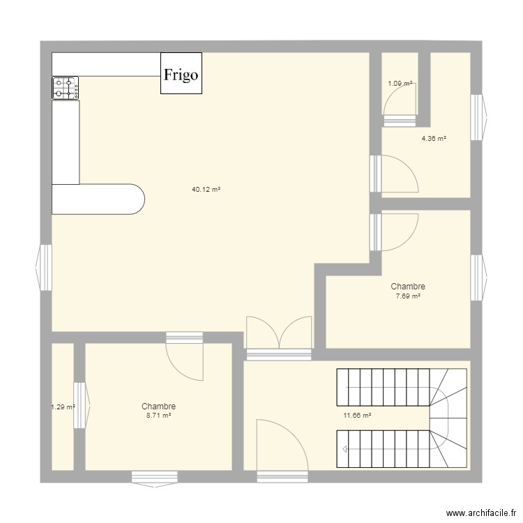 Iflissen 4eme plan. Plan de 0 pièce et 0 m2