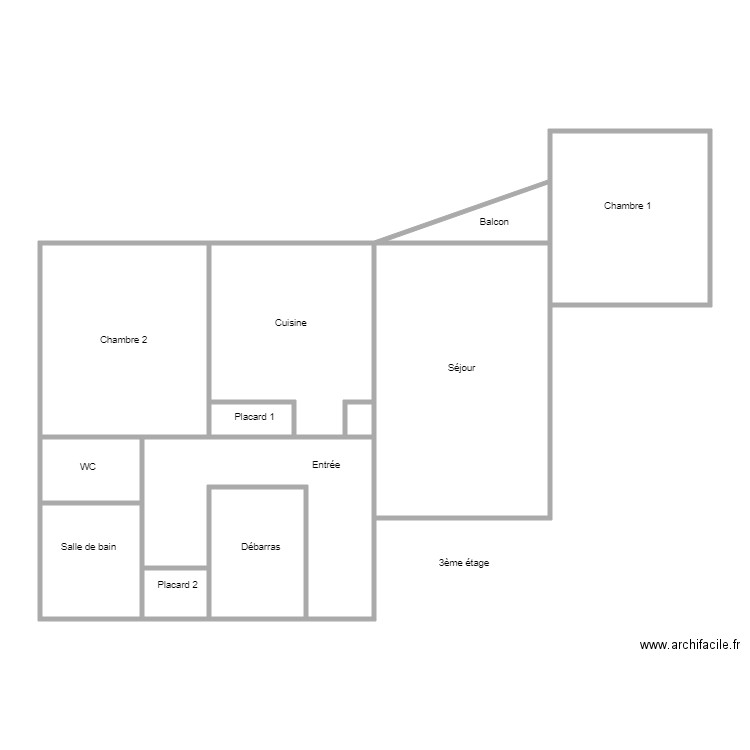 muguet 18 3eme. Plan de 0 pièce et 0 m2