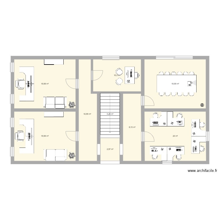 etage . Plan de 0 pièce et 0 m2