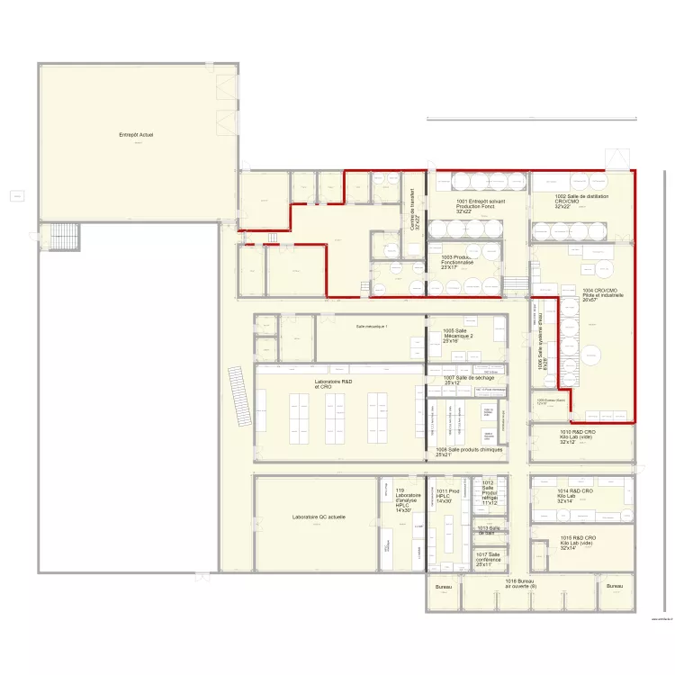 V93 Pojet EXTRAPURE 11 000p2 Locaux et Équipements V93. Plan de V93 Pojet EXTRAPURE 11 000p2 Locaux et Équipements V93. Plan de