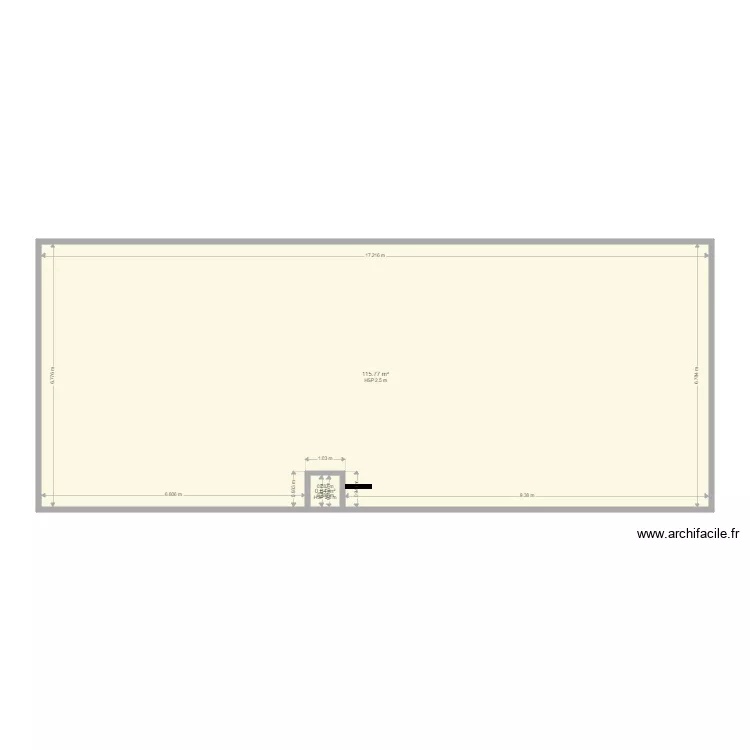 Paletier ext&eacute;rieur. Plan de 