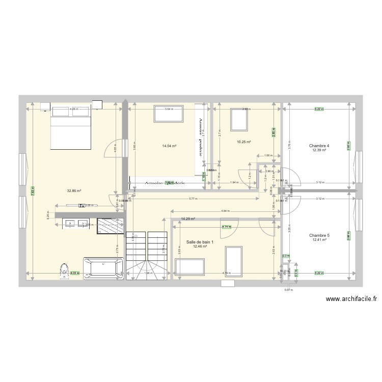 Plan Etage Santeny 3. Plan de 0 pièce et 0 m2