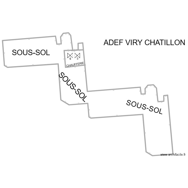 ADEF VIRY CHATILLON . Plan de 0 pièce et 0 m2