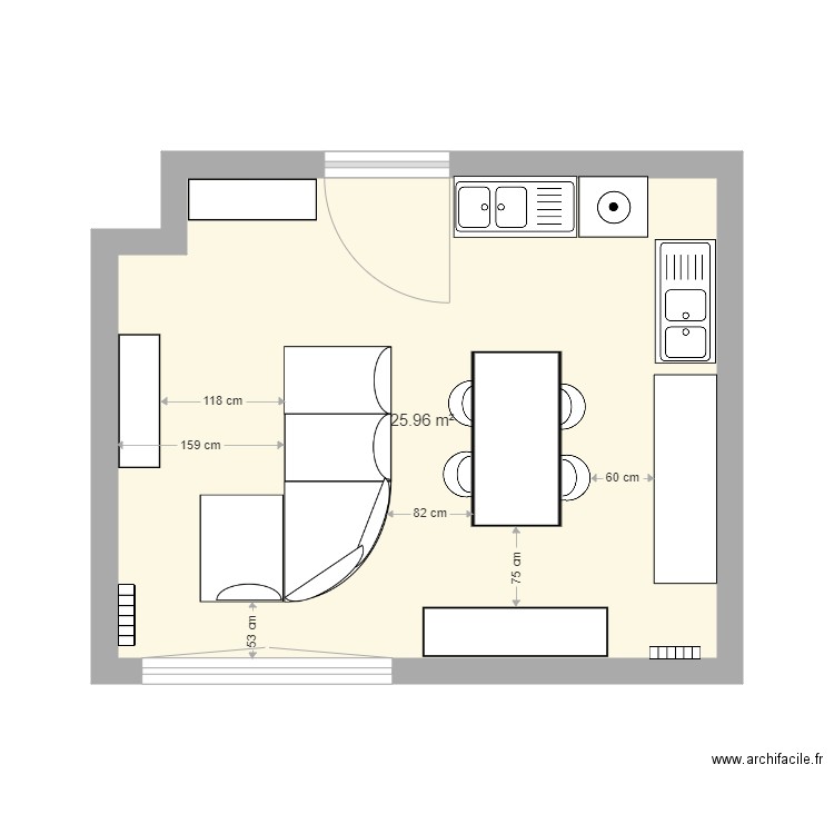 benito. Plan de 0 pièce et 0 m2