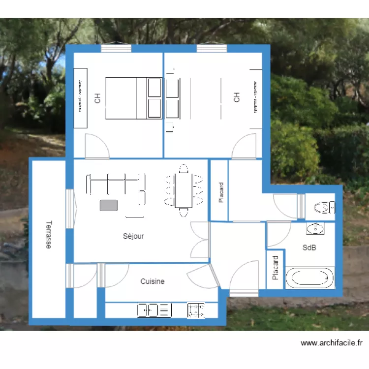 fiori di macchia. Plan de 
