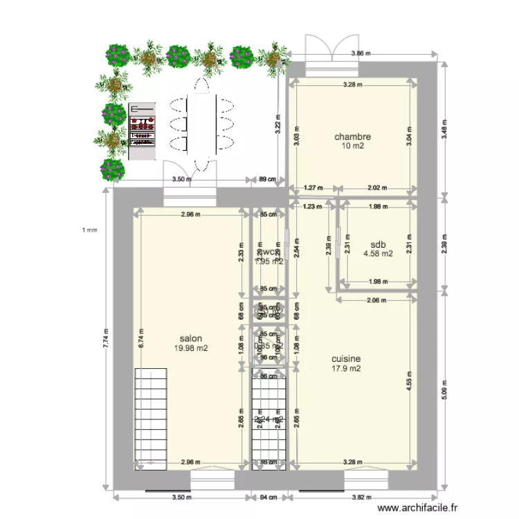 maison CORDET GISELE. Plan de 