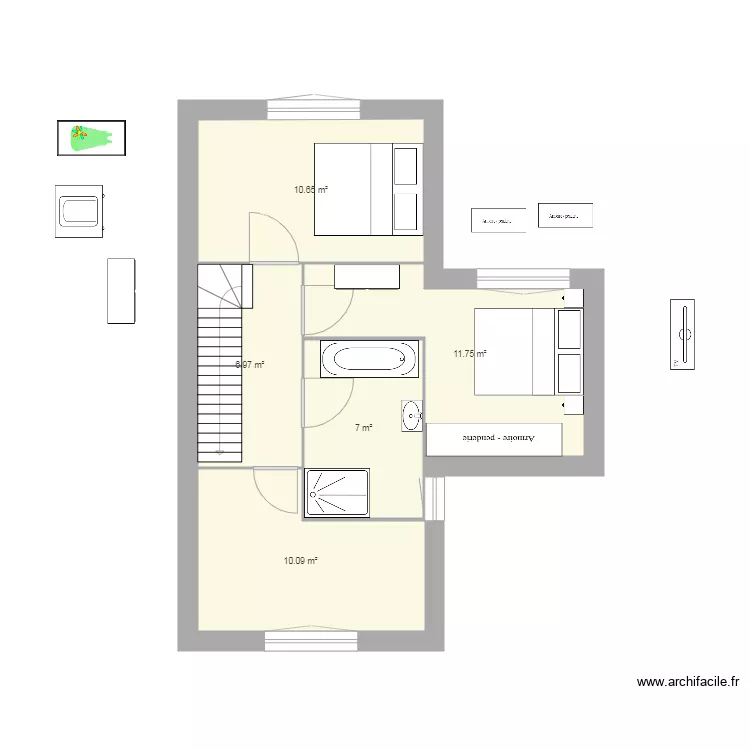 maison haut. Plan de maison haut. Plan de