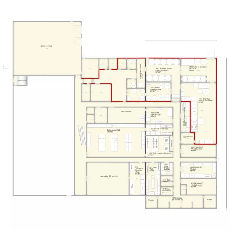 V93 Pojet EXTRAPURE 11 000p2 Locaux et Équipements V93. Plan de V93 Pojet EXTRAPURE 11 000p2 Locaux et Équipements V93. Plan de