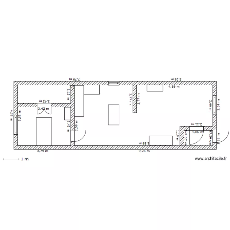 chauss&eacute;&eacute; 2 eme &eacute;tage. Plan de 