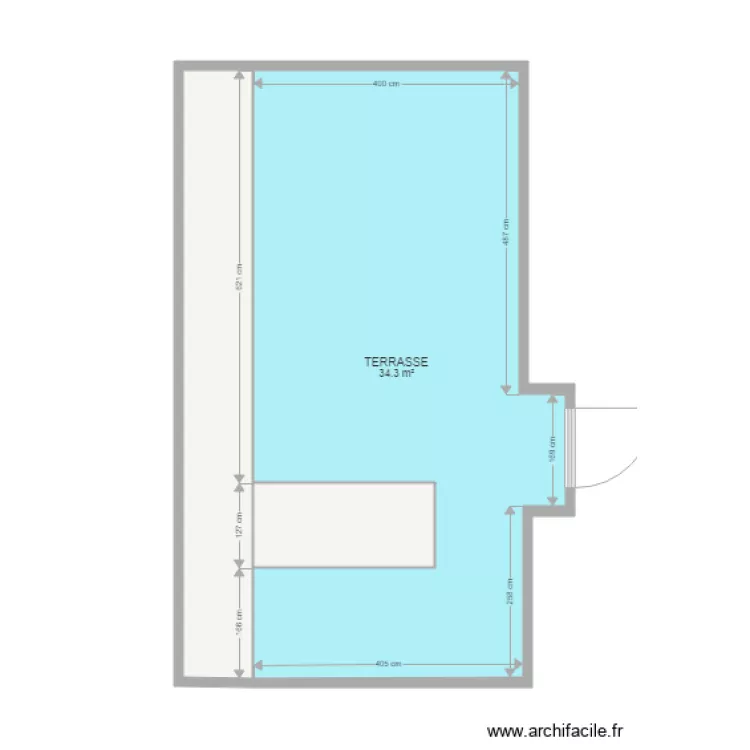 Terrasse M BOURSIN. Plan de 