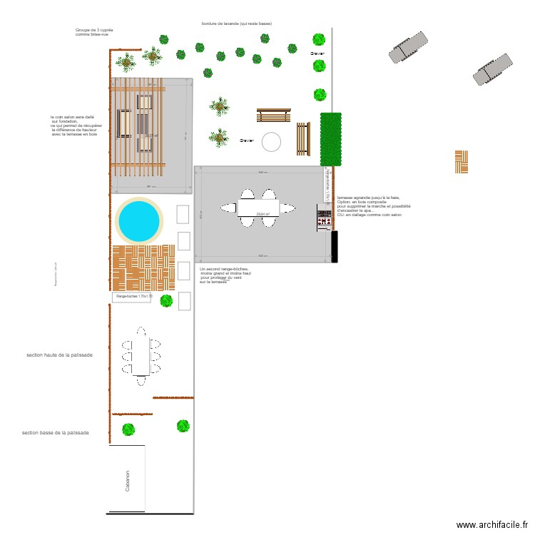 Projet Jardin Daillens Variante 8. Plan de 0 pièce et 0 m2