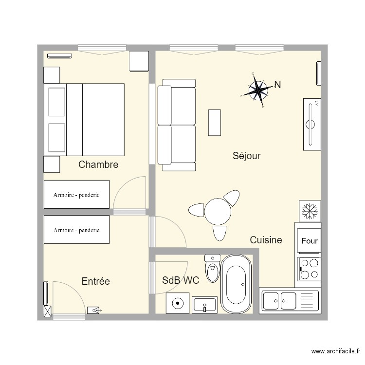 6 Montbauron. Plan de 0 pièce et 0 m2