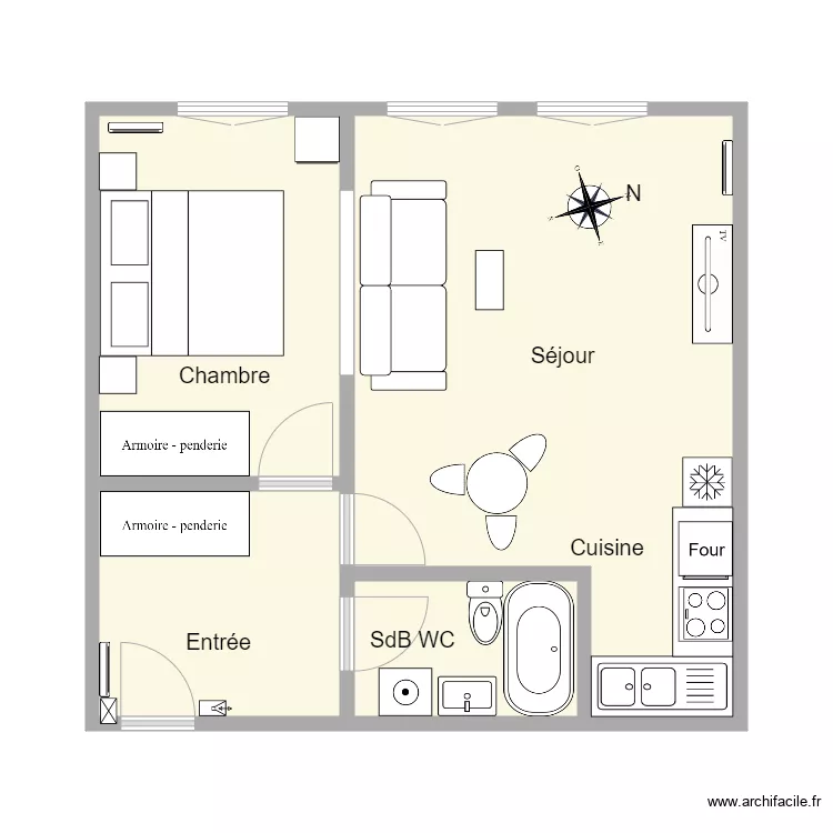 6 Montbauron. Plan de 