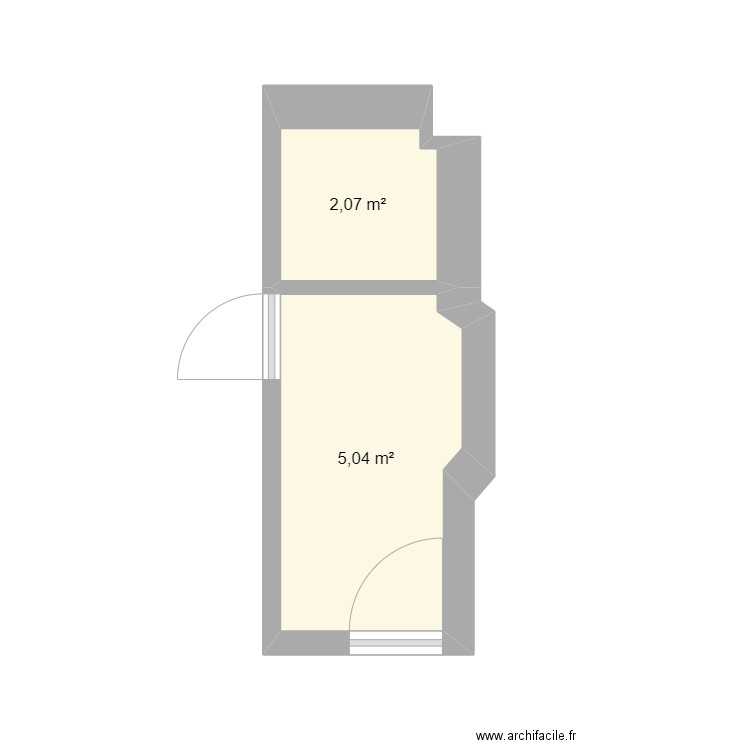 sdb + chambre 1 et 2. Plan de 0 pièce et 0 m2
