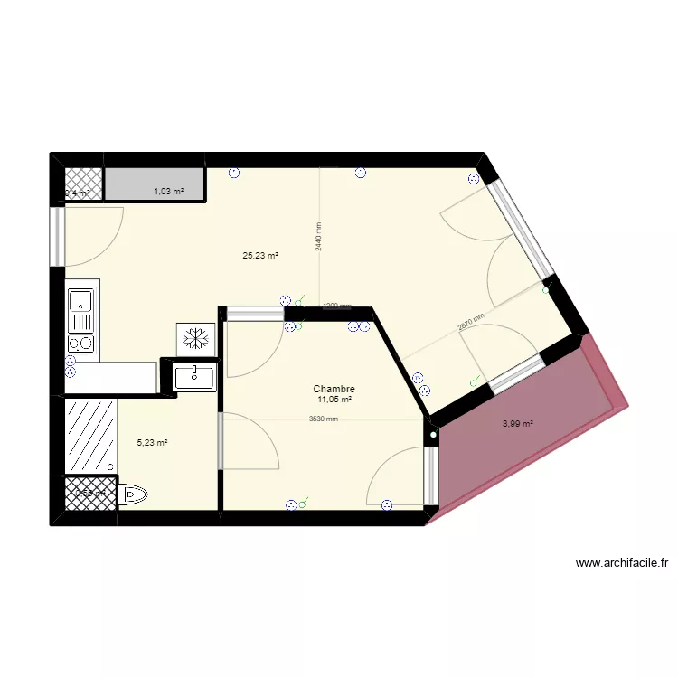 Appartement GIRANDIERES VIDE. Plan de Appartement GIRANDIERES VIDE. Plan de