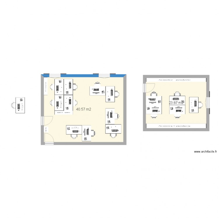 Locaux NS AM. Plan de 0 pièce et 0 m2
