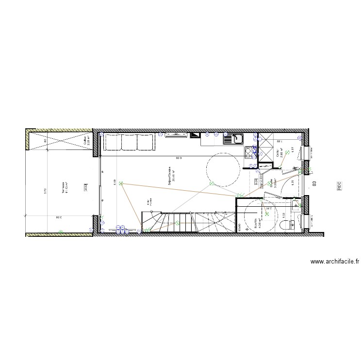 rdc t3. Plan de 0 pièce et 0 m2
