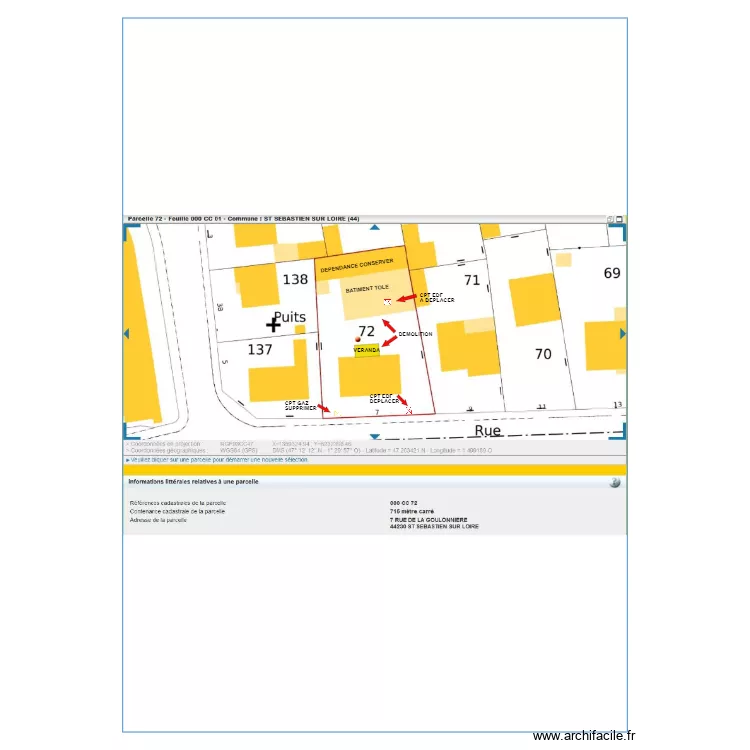 DEMOLITION . Plan de 