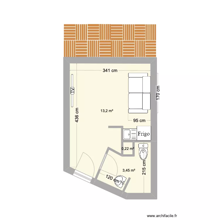 studio saint nazaire canapé. Plan de studio saint nazaire canapé. Plan de