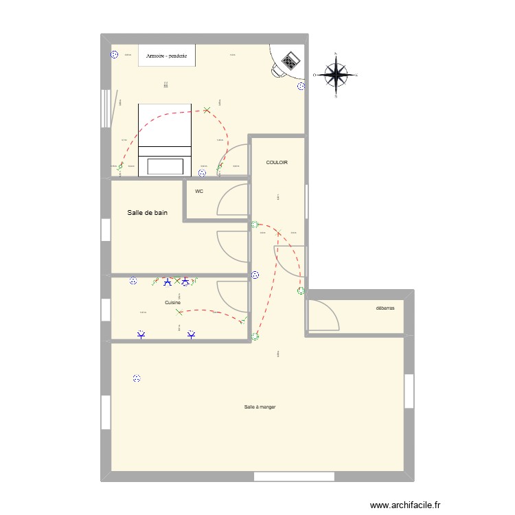 appartement f2 Omotola 2tne1. Plan de 0 pièce et 0 m2