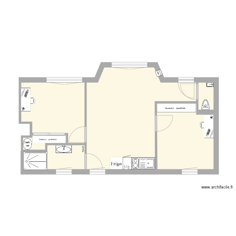 Appartement Avila v4 sans meubles. Plan de 0 pièce et 0 m2