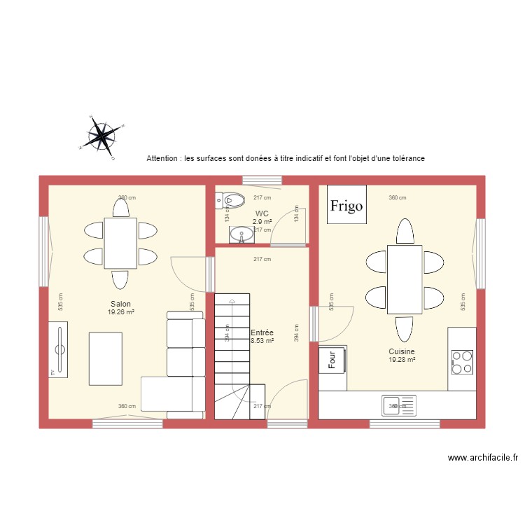 BI 1333 rdc. Plan de 0 pièce et 0 m2