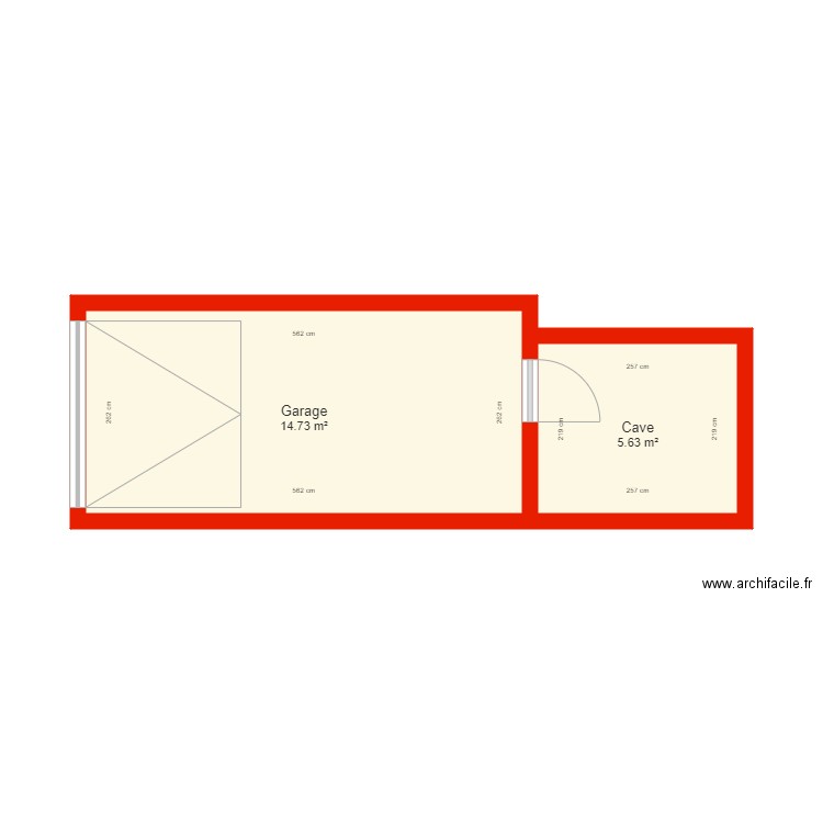 BI 5322 garage côté. Plan de 0 pièce et 0 m2