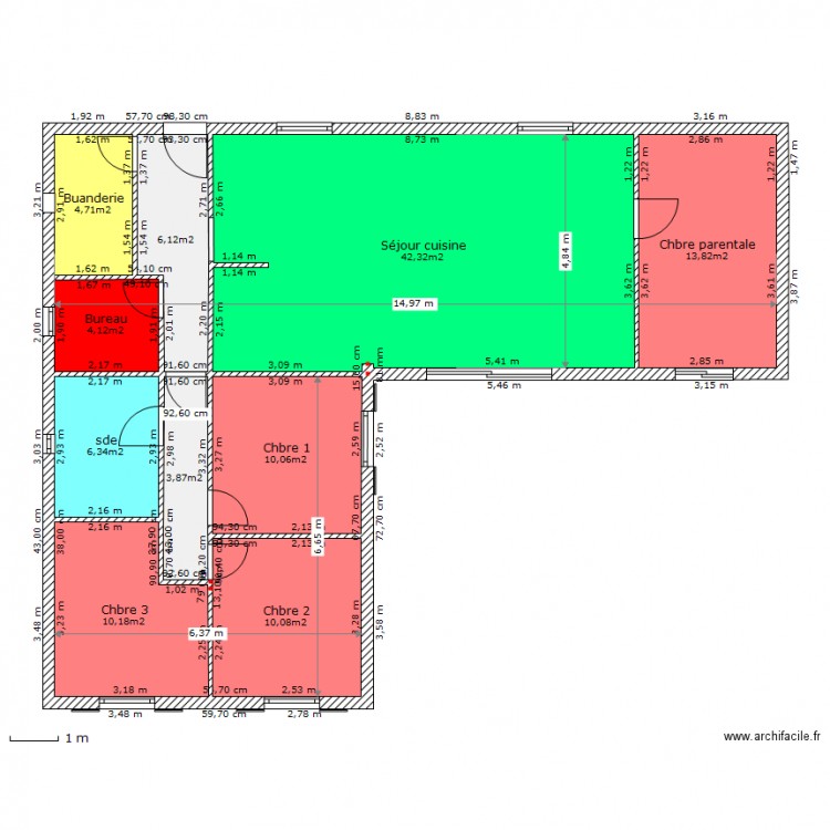 111 landi. Plan de 0 pièce et 0 m2