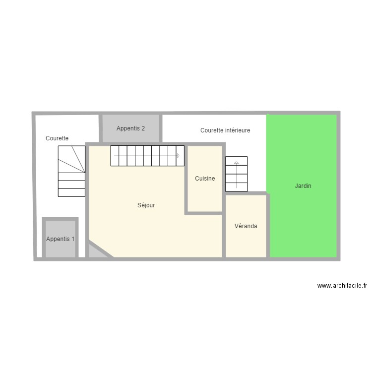 RDC . Plan de 0 pièce et 0 m2