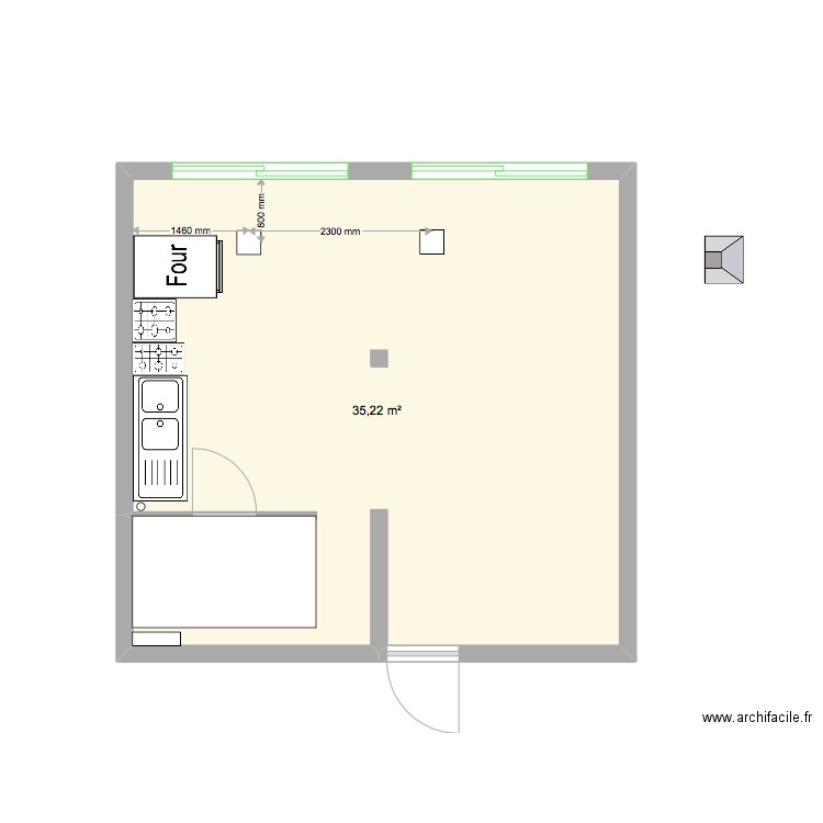 labo avec poutrelle. Plan de 0 pièce et 0 m2