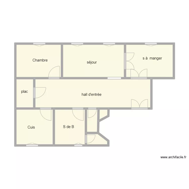 Demarne 22 Chaptal. Plan de 