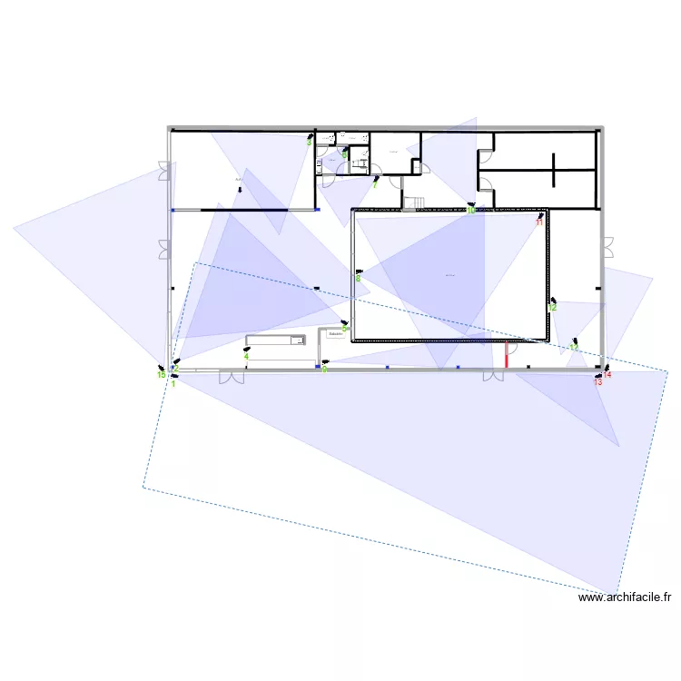Plan TAKE OFF définitif caméras. Plan de Plan TAKE OFF définitif caméras. Plan de