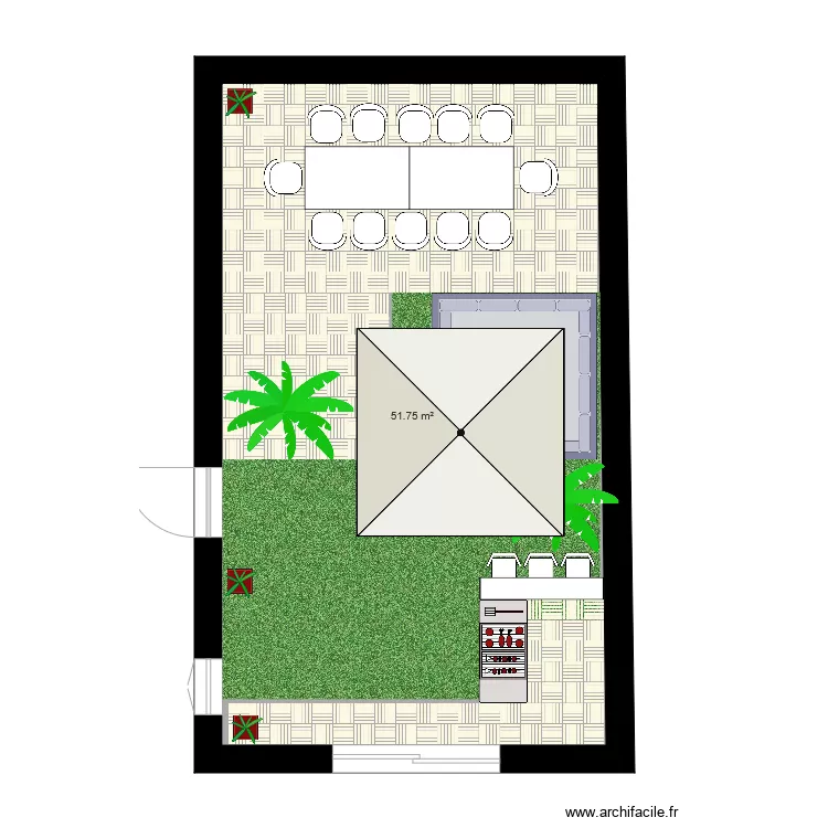 Plan Patio. Plan de 