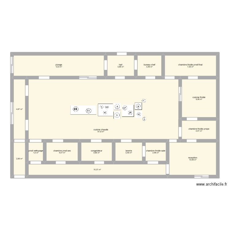cuisine. Plan de 0 pièce et 0 m2
