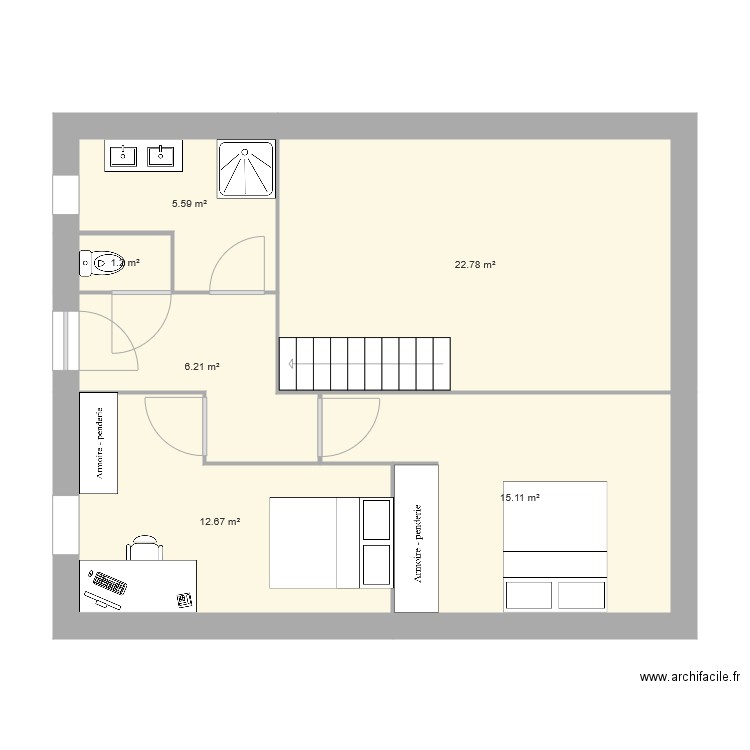 grange etage. Plan de 0 pièce et 0 m2