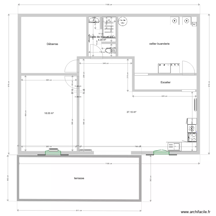 sous sol V1. Plan de sous sol V1. Plan de