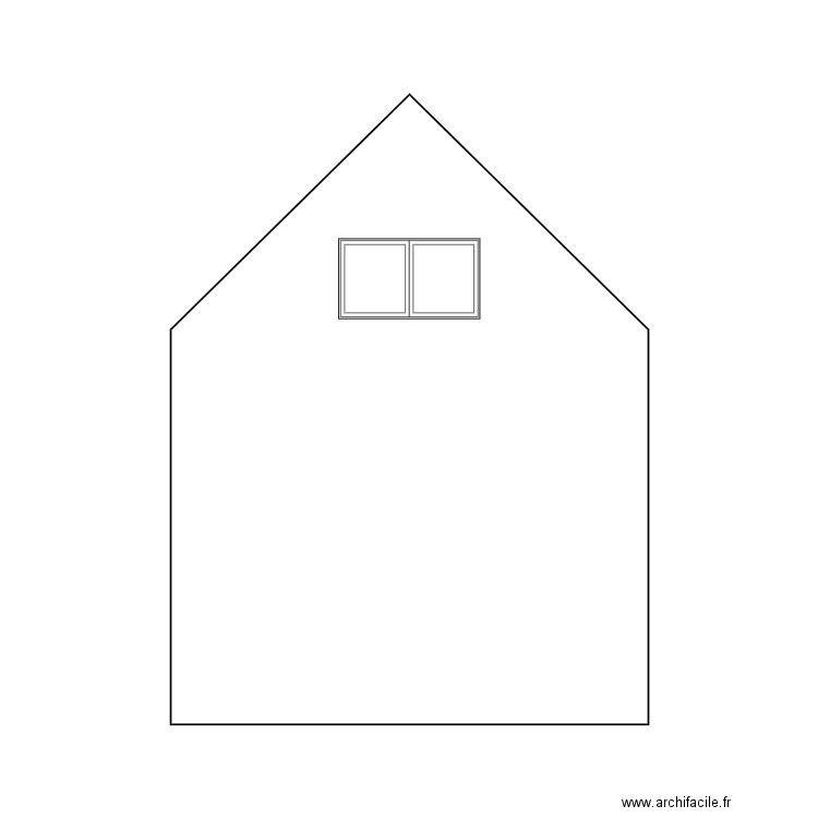 Façade pignon SUD. Plan de 0 pièce et 0 m2
