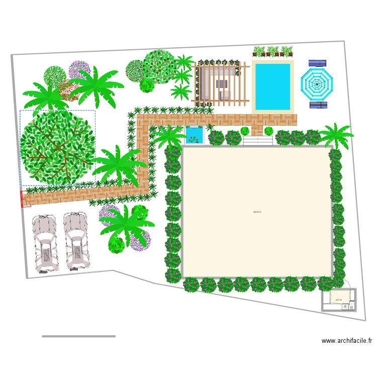 LOTE PAZ MODELO JR. Plan de 2 pièces et 151 m2