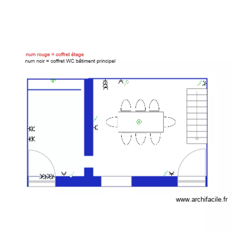 Petite maison . Plan de 