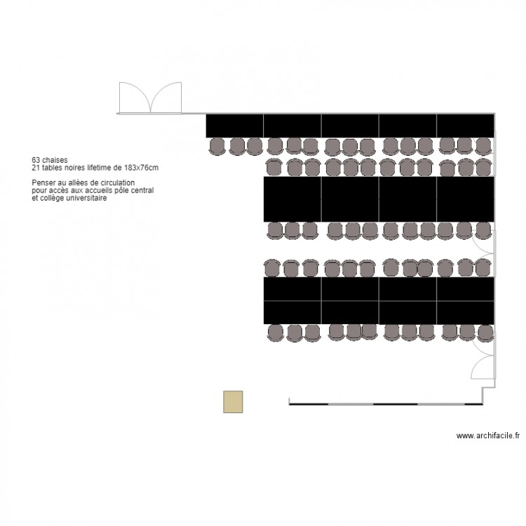 Petit Hall nouvelle version. Plan de 0 pièce et 0 m2