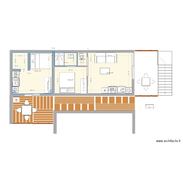 Projet extension 3. Plan de 0 pièce et 0 m2