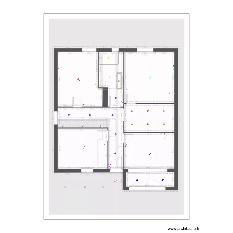 Electricit&eacute; &eacute;tage. Plan de 