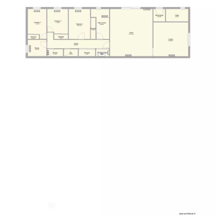 maison location. Plan de 