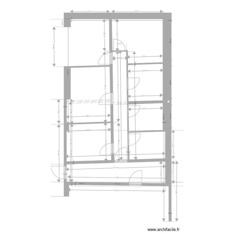Chambres asso ferme. Plan de 