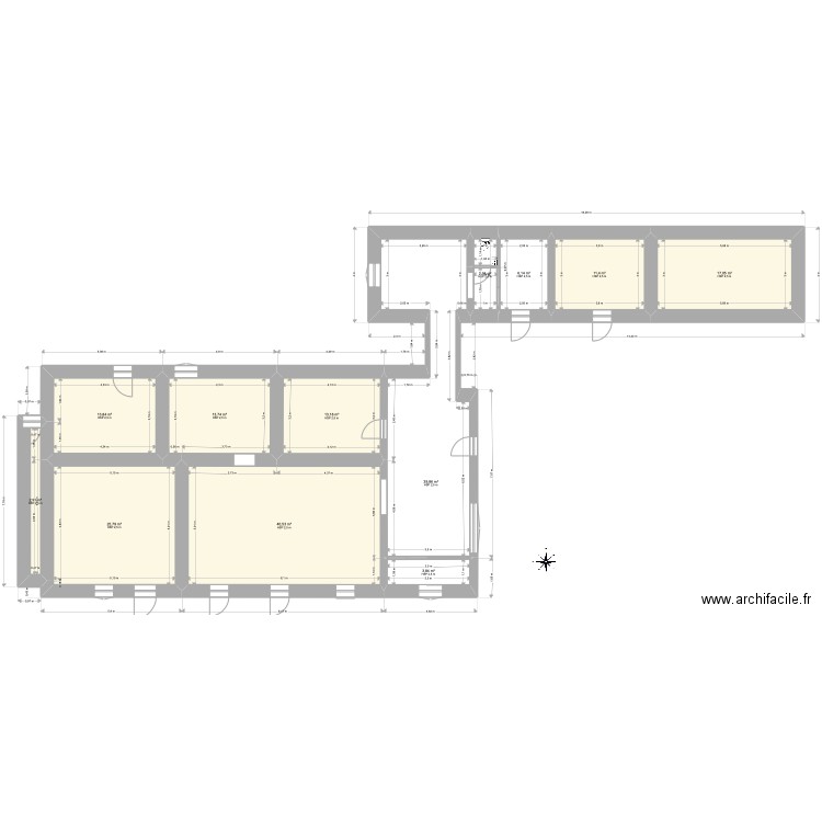 Maison 1. Plan de 12 pièces et 191 m2