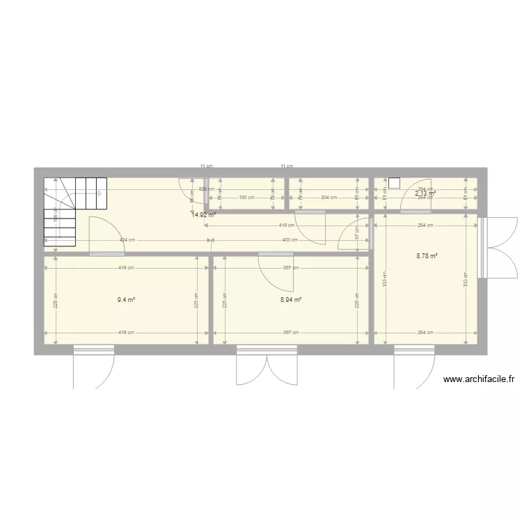 Val&egrave;ne maison berger 1er &eacute;tage bon cotation. Plan de 