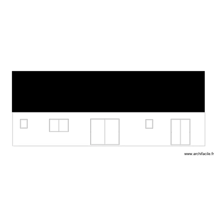 Fa&ccedil;ade Nord. Plan de 