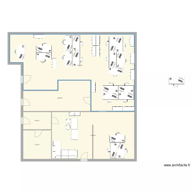 Bureau Cardinet. Plan de 