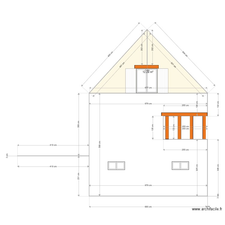 elevation est. Plan de 0 pièce et 0 m2