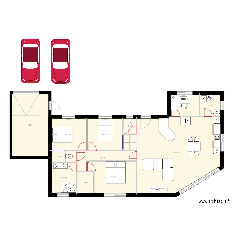 ma maison toit. Plan de 0 pièce et 0 m2